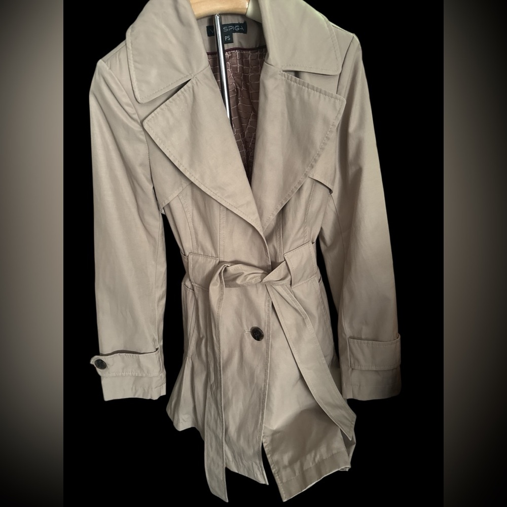 Via Spiga Beige Trench Coat